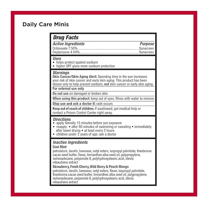 Carmex Daily Care and Daily Care Minis Moisturizing Lip Balm Pack, SPF 15, Multi-Flavor Lip Care Variety Pack Bag, 8 Count (3 Sticks, 5 Mini Tubes)