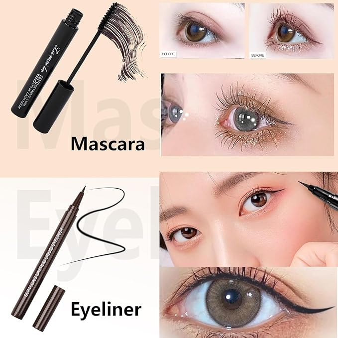 Makeup Kit for Teen Girls,All in One Makeup Kit for 2X16 Colors Eyeshadow Liquid Foundation Eyeliner Pencils Contouring Stick Lip Gloss Eyebrow Pencils 8Pcs Makeup Brushes etc (pink)