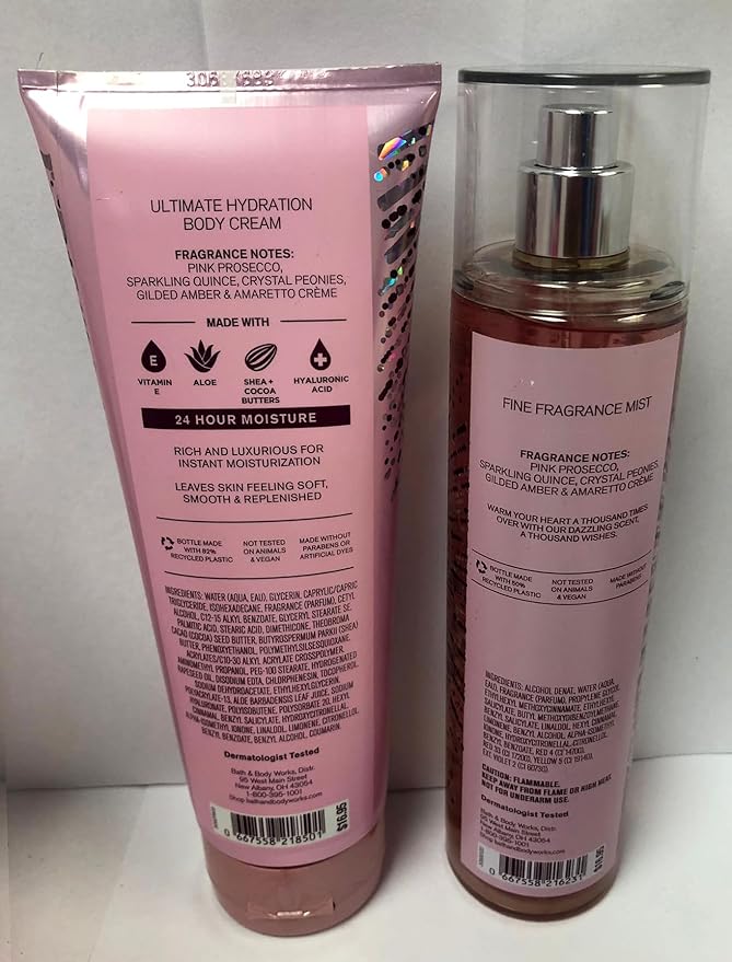 Bath and Body Works - A Thousand Wishes - Gift Set - Fine Fragrance Mist & Body Cream