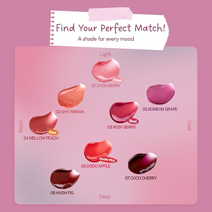 FRUDIA Korean Makeup Lip + Cheek Glow Jam |Long lasting, Moisturizing & Plumping | Non - Sticky & Glossy Color for Eyes, Lips & Cheeks |Coco Cherry – Deep plum red - 4.5 gm