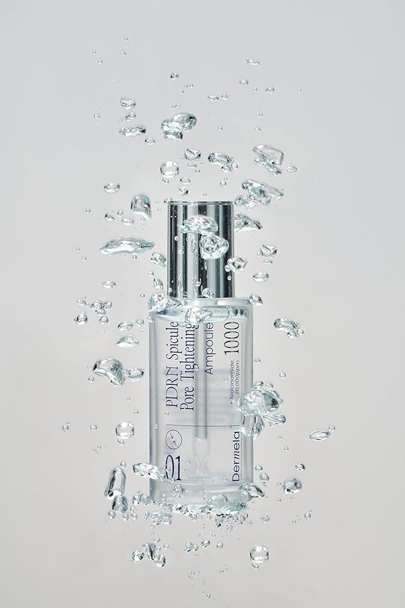 PDRN Spicule Ampoule 1.69 fl oz, Pore-Tightening Serum with 1000ppm Spicules, Centella & Hyaluronic Acid for Sensitive & Acne-Prone Skin | Home Derma Care Treatment, K-beauty Skincare