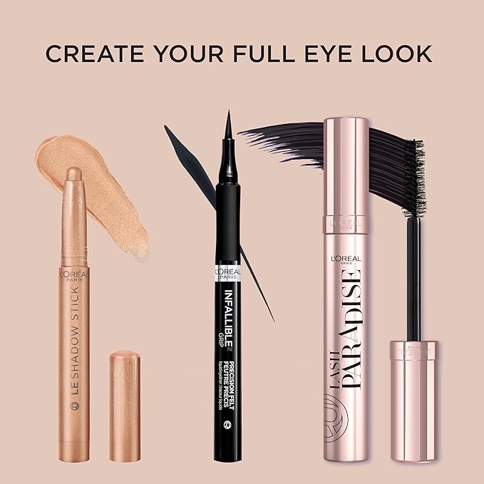 L'Oreal Paris Makeup Le Shadow Stick Eyeshadow, Blendable, Smudge-Resistant, Cream Eyeshadow, Twinkly Rose, 0.05 Oz