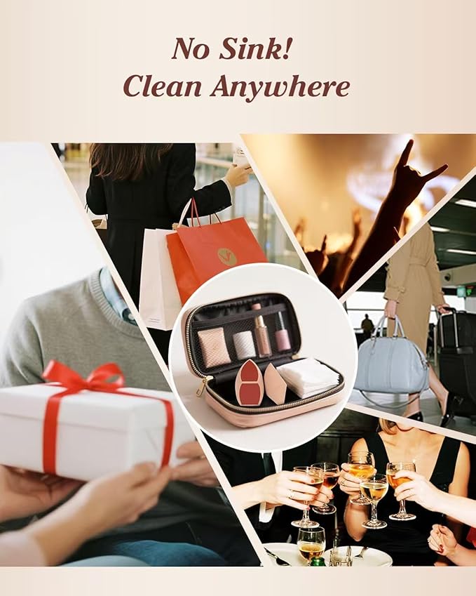 Large 2PCS Honeycomb Film Makeup Sponges for Foundation, Reduce Liquid & Foundation Waste,Skip the Pre-Wetting Blender Sponge Process,Soft and Latex Free,Friendly for Travel Take