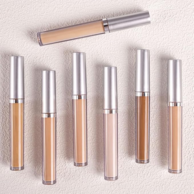 Kaely 2Pcs Hydrating Concealer Wand,Full Coverage Liquid under Eye Concealer,Long Lasting Waterproof Primer Makeup for Dark Circles and Puffiness Trouble Spots Redness,Eye Ring corrector de ojeras 01