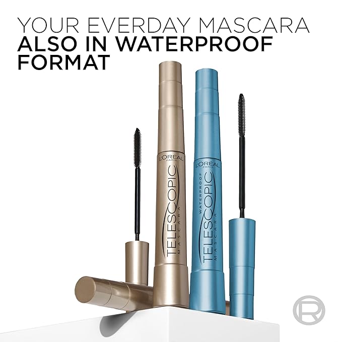 L'Oreal Paris Makeup Telescopic Original Lengthening Mascara, Carbon Black, 0.27 Fl Oz (Pack of 1)