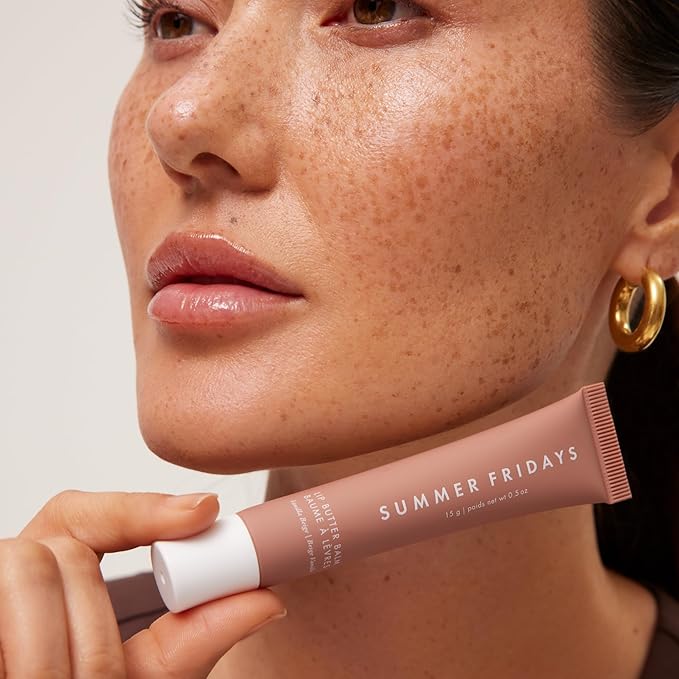 Summer Fridays Tinted Lip Butter Balm Gift Set - Conditioning Vegan Lip Balm for Instant Moisture, Shine & Hydration - Softening & Soothing Skincare - Vanilla & Vanilla Beige (2 Count)