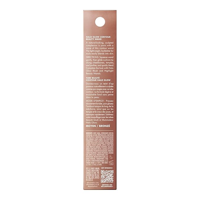 e.l.f. Halo Glow Contour Beauty Wand, Liquid Contour Wand For A Naturally Sculpted Look, Buildable Formula, Vegan & Cruelty-free, Medium/Tan