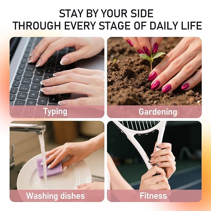 Short Almond Press On Nails Black French Nail Tips with Glue & Gule Remover Reusable 15 Sizes-30 Fake Nail kit for Woman