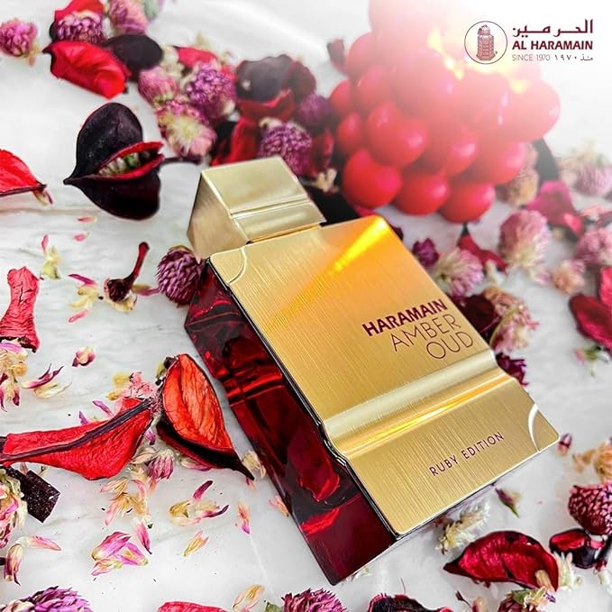 Al Haramain Amber Oud Ruby Edition - Arabian Perfume for Women and Men - Unisex Amber Perfume - Long Lasting Perfume for Men and Women - 4 oz