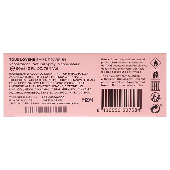 Tous Love Me by Tous for Women - 3 oz EDP Spray