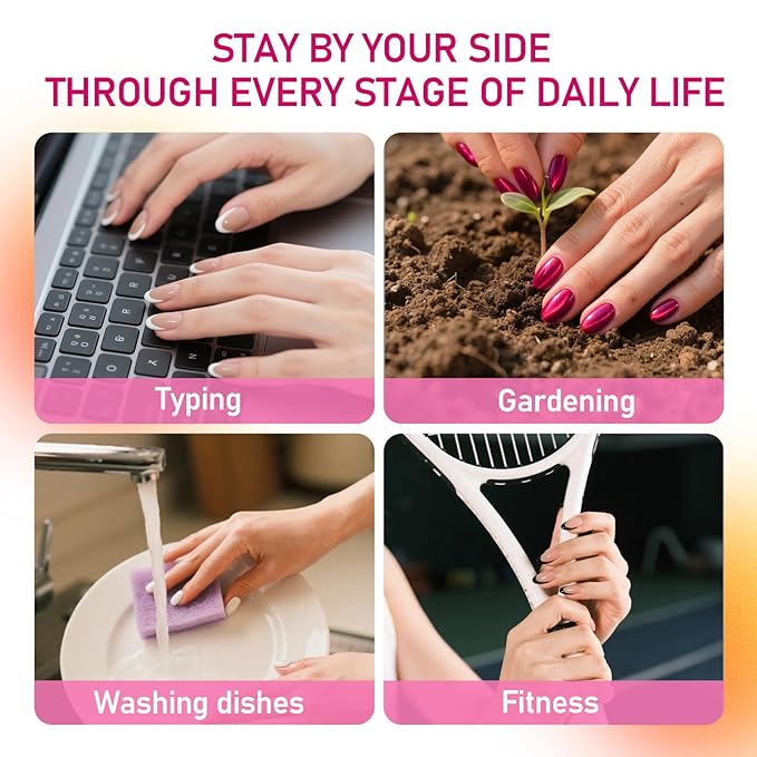 Press on Nails Short-Hot Pink Cat Eye Press on Nails Almond Natural Fit & Glossy Stick on Nails with Glue in 15 Sizes-30 Reusable Fake Nails with Glue & Glue Remover