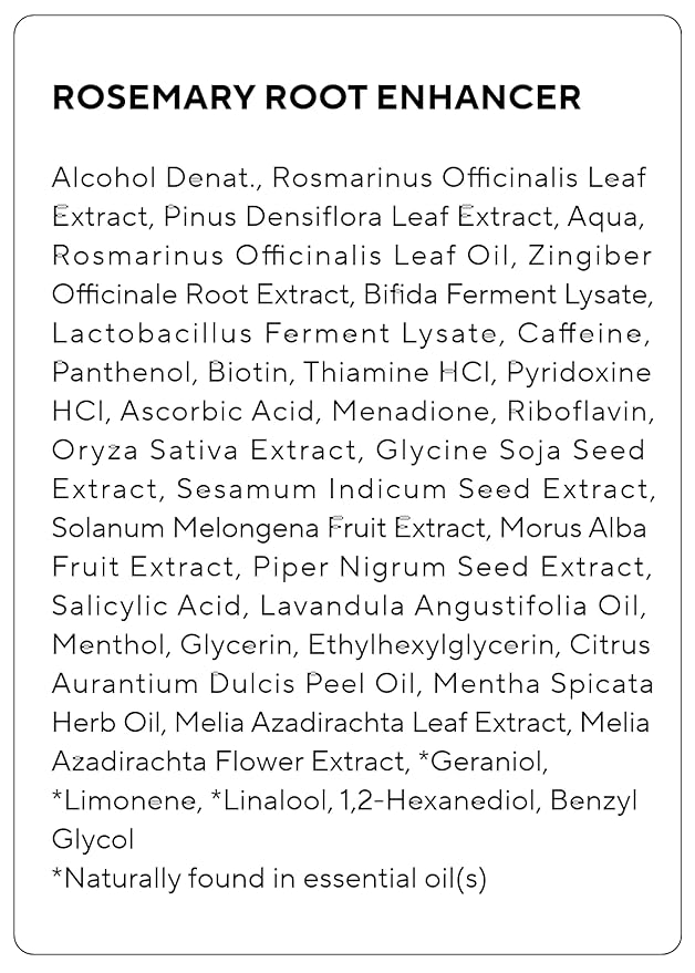 AROMATICA Root Enhancer Rosemary Water Spray for Hair Growth – Korean Hair Care Oil for Scalp Detox – Flaky & Itchy & Dry Scalp Treatment – Free from Sulfate, Silicone, and Paraben (3.38oz)