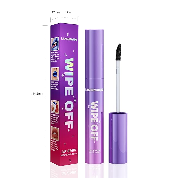 Jolilab Lip Stain Masque,Wipe Off Lip Tint,Waterproof,Transfer proof,Highly Pigmented,Ultra Long Lasting Lip Stain Peel off Makeup With Matte finish for All-day Wear.(#03 CLASSIC ROSE)