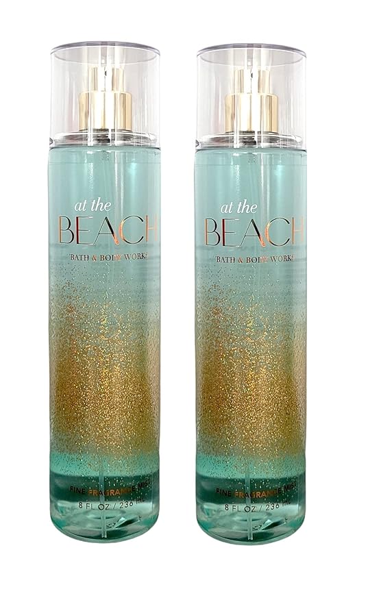 Bath and Body Works At the Beach Fine Fragrance Mist - Value Pack Lot of 2 (At the Beach)