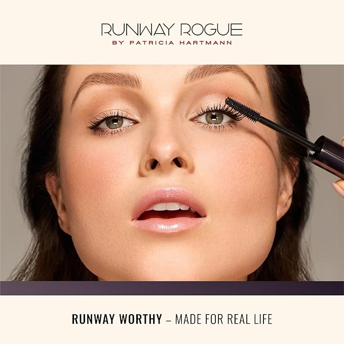 Runway Rogue B5 Tubing Mascara, Clump-Free, Smudge-Free, Lash-Lengthening Formula for Dramatic Eyes, ‘Glossy Black’