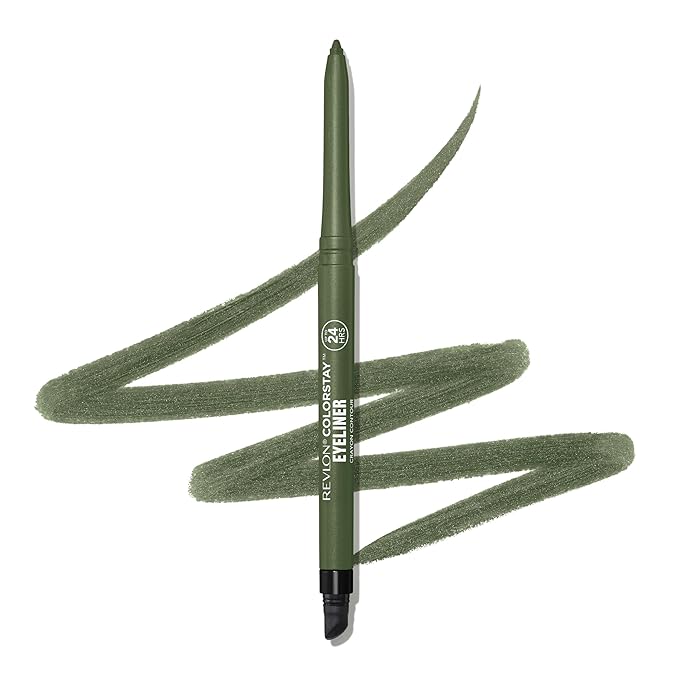 REVLON ColorStay Pencil Waterproof Eyeliner, Smudge-Proof, Eye Makeup with Built-In Sharpener, 206 Jade, 0.01 oz (Pack of 2)