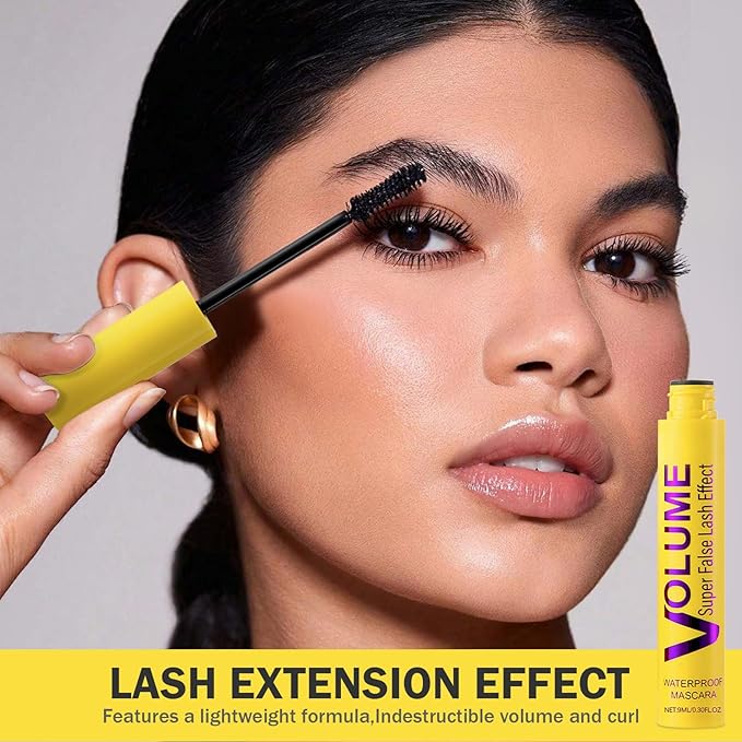 Bubble Mascara,Smudge-Proof,Clump-Proof, Waterproof Formula Creates Thick, Well-Defined Lashes and Enhances The Natural Look, Can be Layered to Boost Curl (1Pcs)