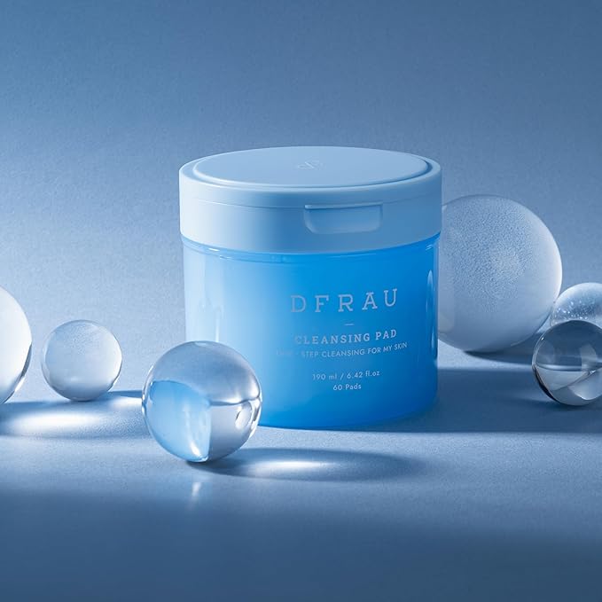 Face Cleansing Pads, Makeup Remover Pad for Sensitive Skin, Dual-Sided Cleansing Cotton Pads for Exfoliating and Moisturizing, Soft Vegan Pad for Deep Cleansing-60 Count