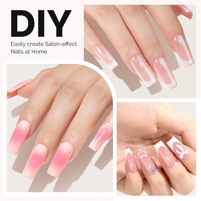 MelodySusie Medium Square X Nail Tips - 300Pcs Clear Acrylic, Half Matte Full Cover Press on Nails for DIY Extension & Salon Use, 15 Sizes Pre-Shaped for Long-Lasting Manicure