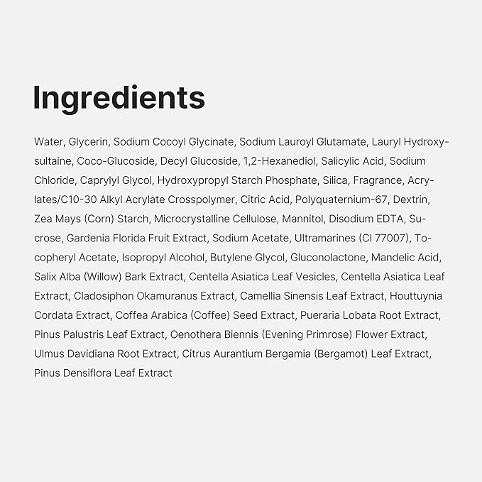 medicube Zero Pore Clear Blue Capsule Facial Deep Cleanser for Skin Texture, Blackhead & Pore Care | AHA, BHA & PHA for Double Cleansing, Daily Gentle Face Wash, Korean Skincare | 120g / 4.23 oz