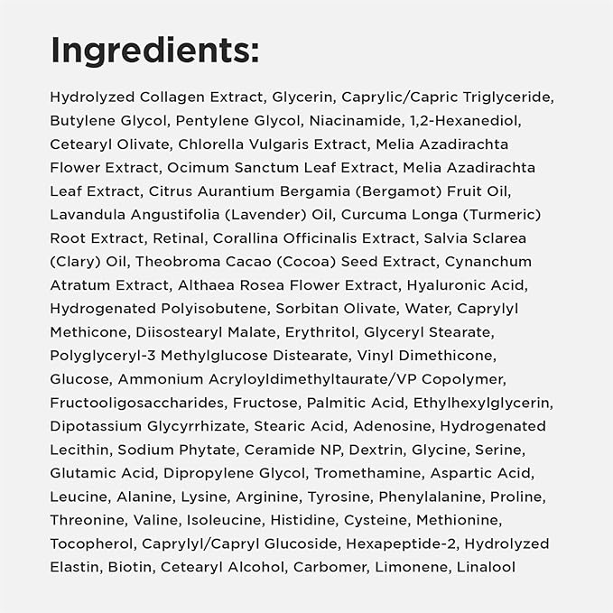 CKD Retino Collagen Gua Sha Neck Cream - Firming Cream for Neck and Jawline Tightening, Lifting, and Wrinkle Reduction with Stainless Steel Roller. Korean Skin Care,1.69 fl oz.