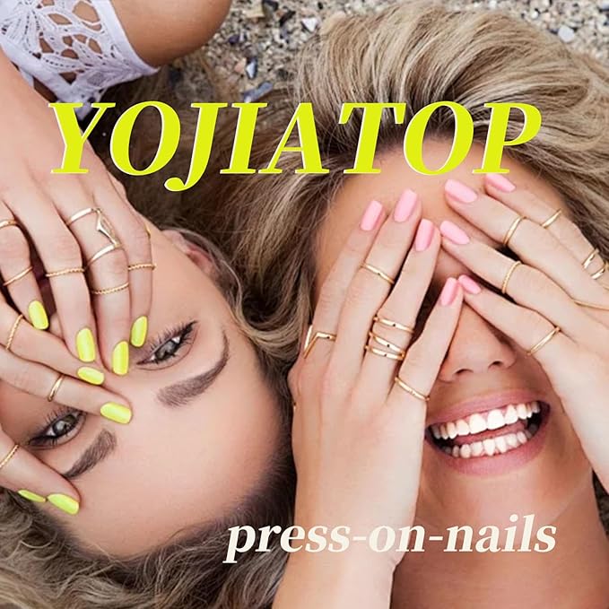 Short Press on Nails Coffin Fake Nails with Glitter Designs Pink White Gradient Nails Press ons Glossy Glue on Nails Cute Acrylic Nails Daily Wear Simple False Nails Stick on Nails for Women 24Pcs