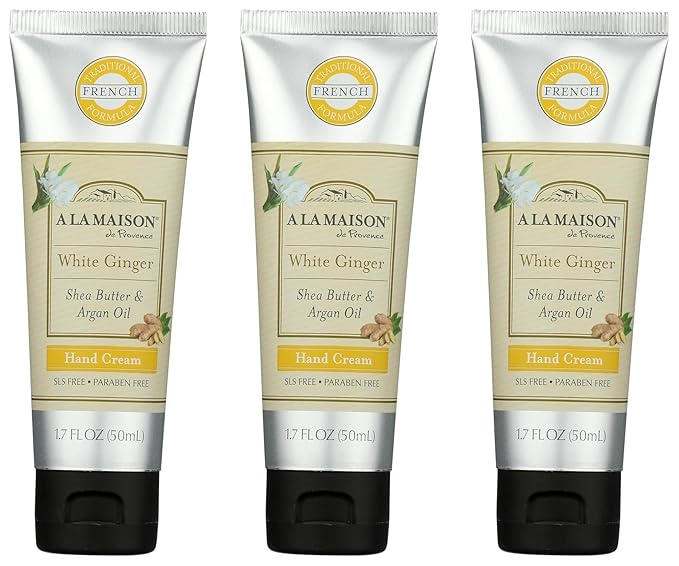 A LA MAISON White Ginger Hand Cream 1.7 oz, 3 Pack