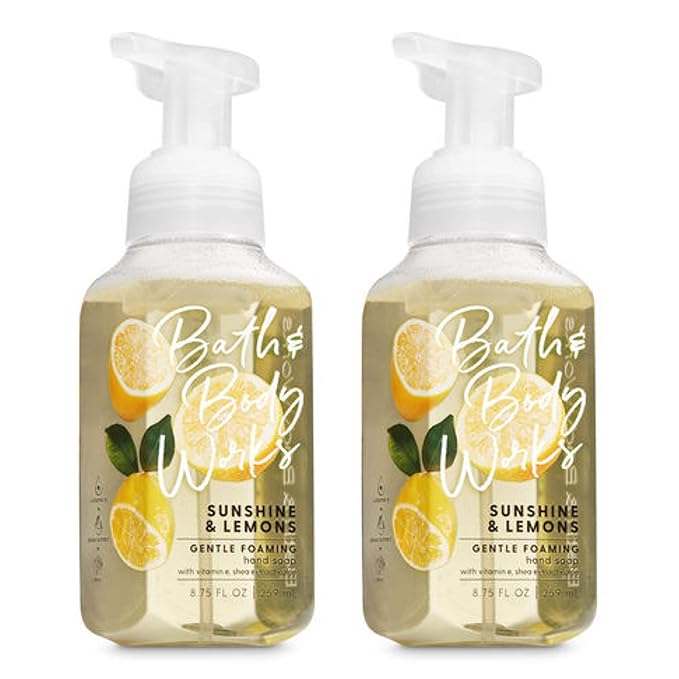 Bath & Body Works Sunshine & Lemons Foaming Hand Soap 8.75 oz, 259 ml each (Set of 2)