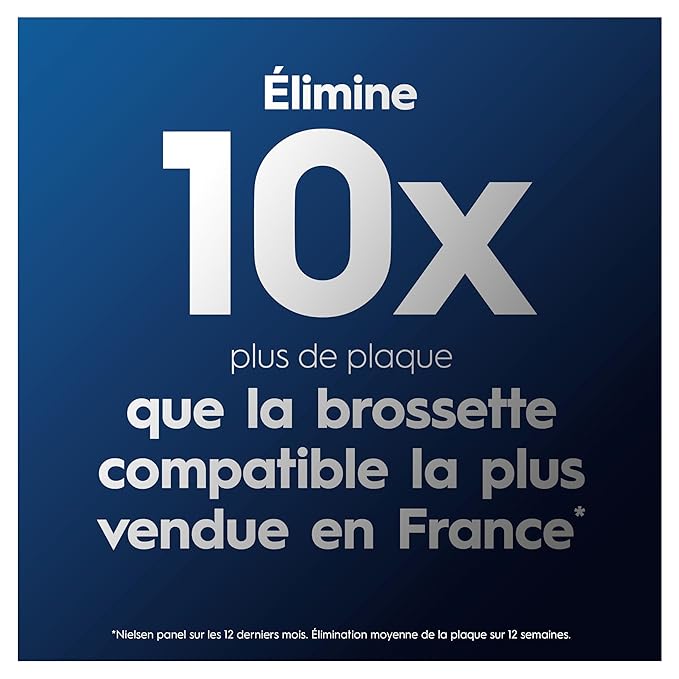 Oral-B Pro Sensitive Clean Electric Toothbrush Head, X-Shaped & Extra Soft Bristles for Gentle Brushing & Plaque Removal, Pack of 10 Toothbrush Heads, Suitable for Mailbox, White