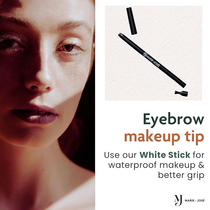 Marie-José Eyebrow Powder - Eyebrow Filler Powder - Effortless All-Day Brow Beauty - Compact Size 0.10oz for Purse or Travel Size - Made in USA (Dark Blonde)