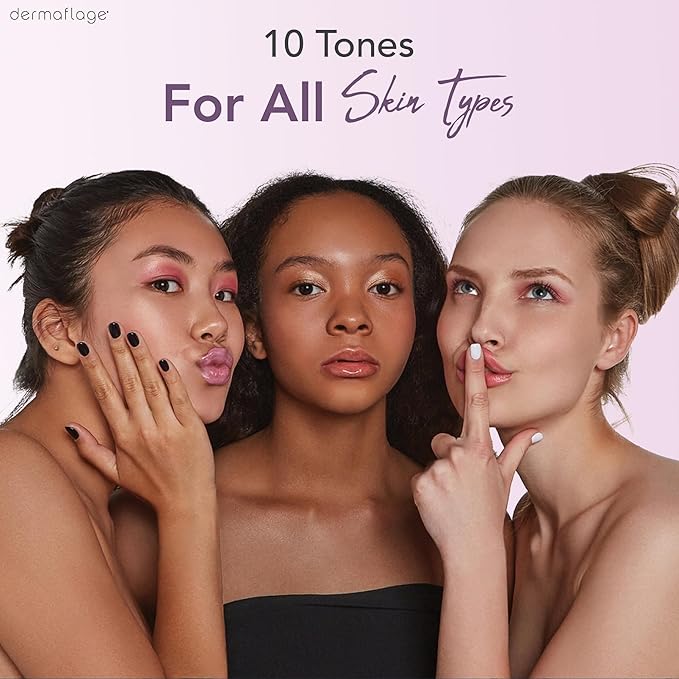 Waterproof Concealer Cream, Full Coverage Waterproof Makeup, Color Match Promise by Dermaflage, 6g/.2oz (Bronze Medium)