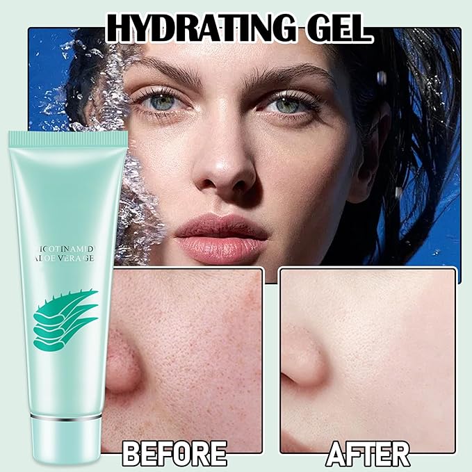 8Pcs Organic Aloe Vera Gel for After Sun Skin Care,Natural Moisturizing Aloe Vera Gel for Face & Body,Easy to Portable Face Moisturizer,Travel Size Pure Vera Aloe Gel for all Skin Types D