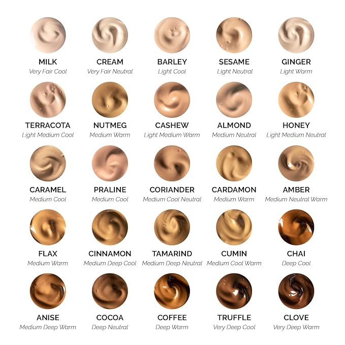 OFIR Skin Satin Medium Coverage Foundation | Buildable, Non-Creasing Finish | Vegan, Cruelty-Free, Paraben-Free Makeup | Blue Light Protection | 1 FL OZ (Chai - Deep Cool)