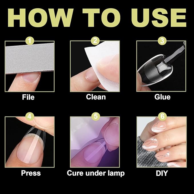 600Pcs Short Almond &Tapered Round Square Soft Gel Nail Tips Set 2 Shape XS Clear Acrylic False Nails for Manicure Extension Art Home DIY Salon, Professional 15 Sizes,Full Cover Fake Nail Tips BlueZOO