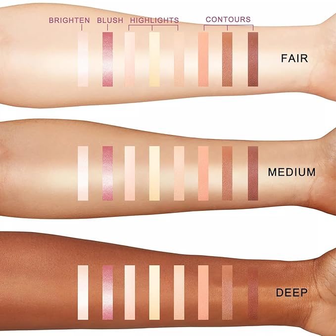 Youngfocus Cosmetics Cream Contour Best 8 Colors Contouring