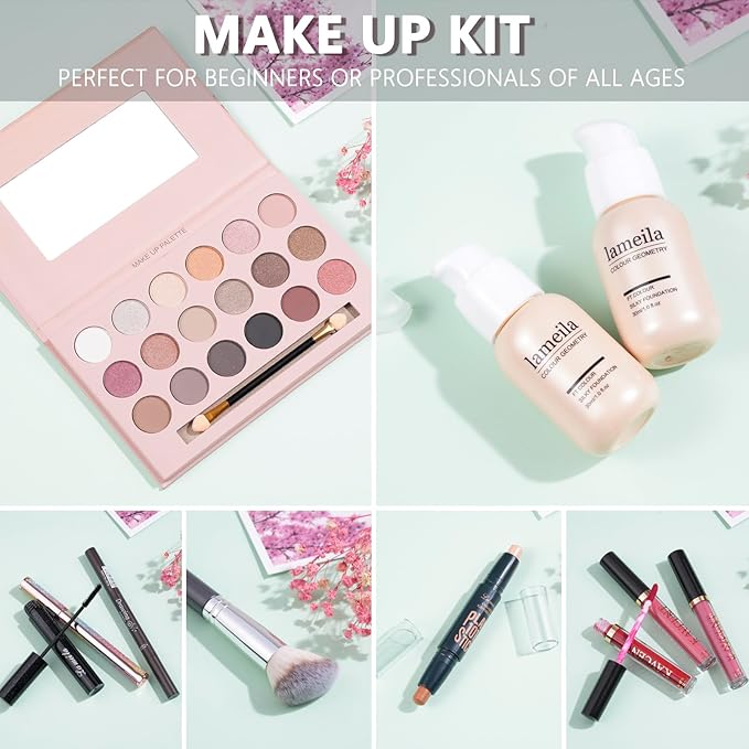Makeup Kits Makeup Sets for Teens Women Teenagers Makeup Kit for Women Full Kit Make up Set Girls Gift Eyeshadow Foundation Makeup Kits for Teens Girls Ages