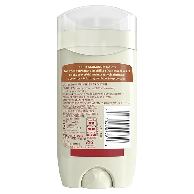 Old Spice GentleMan's Aluminum Free Dry Feel Deodorant for Men, 24/7 Lasting Freshness, Gentle on Skin with Skin Conditioners, Blue Agave + Fresh Waterfall Scent, 3.0 oz (Pack of 3)