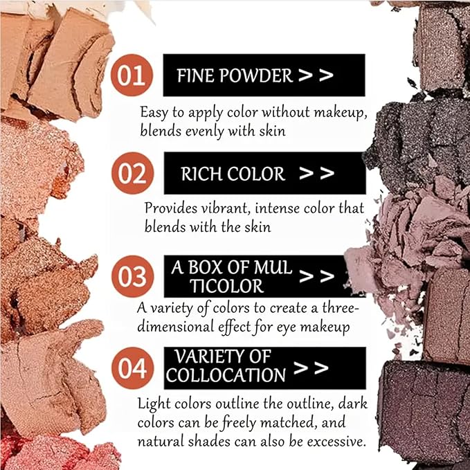 12 Colors Makeup Nude Colors Eyeshadow Palette Natural Nude Matte Shimmer Glitter Pigment Eye Shadow Pallete Set Waterproof Smokey Professional Beauty Makeup Kit (Matte Color A)