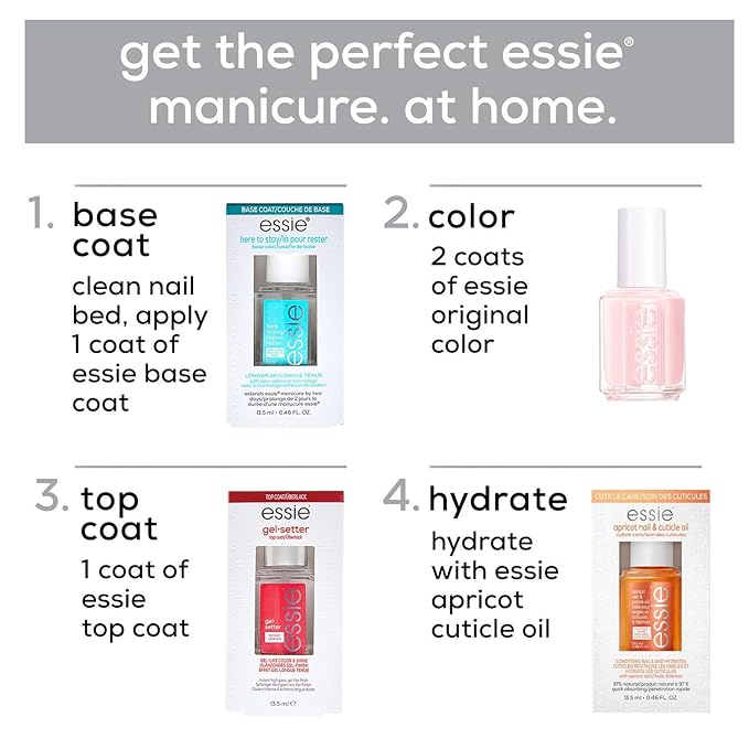 essie Salon-Quality Nail Polish, 8-Free Vegan, Periwinkle Blue, You Do Blue, 0.46 fl oz