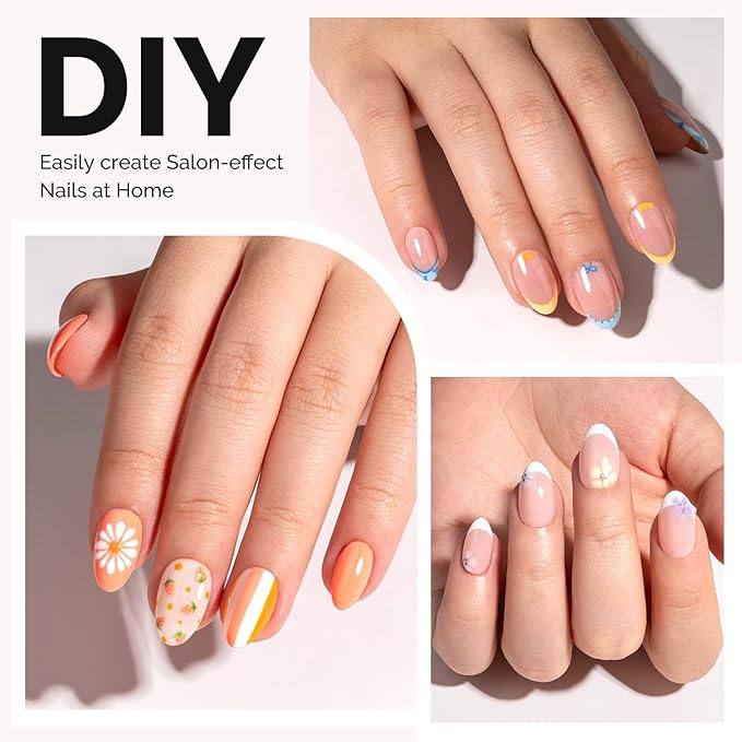 MelodySusie Short Almond X Nail Tips - 300Pcs Clear Acrylic,Half Matte Full Cover Press on Nails for DIY Extension & Salon Use,15 Sizes Pre-Shaped for Long-Lasting Manicure