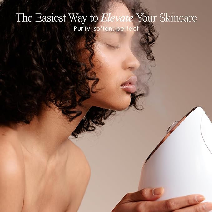 Sensa | Nano Ionic Facial Steamer by Project E Beauty | Deep Pore Cleansing | Warm Mist Sprayer | Detoxify & Clarify Complexion | Moisturize & Hydrate | Home Face Sauna | with 3 Essential Oil Baskets