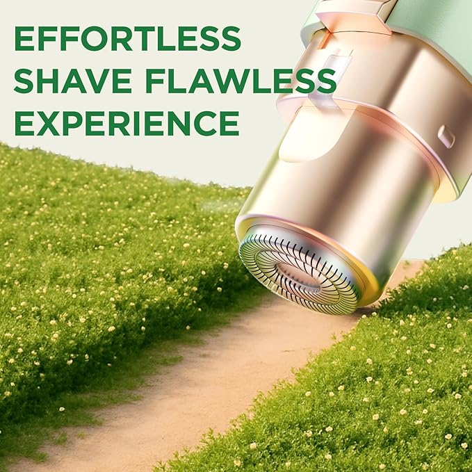 VOGCREST Hair Trimmer, 2 in 1 Facial Hair Remover & Eyebrow Trimmer for Women - Rechargeable, Portable, LED Light