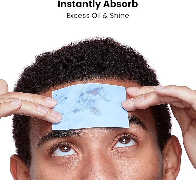 ROSELYNBOUTIQUE Oil Blotting Sheets for Face - 100 Organic Premium Flexible Silky Blotting Sheets Instant Oil-Absorbing Remove Excess Oil & Shine Oil Control Films