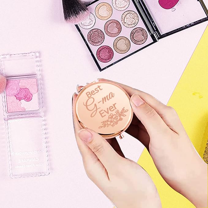 CENWA G-ma Birthday Gift G-ma Makeup Pocket Mirror G-ma Jewelry Best G-ma Ever (G-ma M)