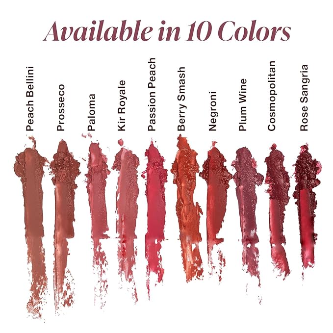 Mineral Fusion Long-Lasting Lipstick, Vivid & Smudge-Free Lip Color with Avocado Oil, Cocoa Seed Butter, Free of FD&C Dyes, Paraben and Gluten, Kir Royale