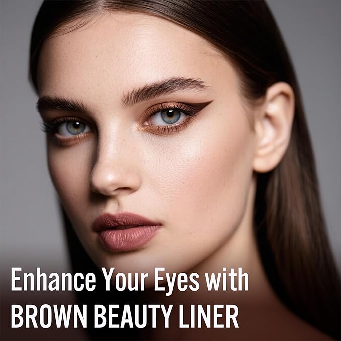 BEPHOLAN Brown Eyeliner Pencils,Waterproof Gel Eyeliner Pencil for Women Waterproof Smudge Proof Long-lasting (Brown)