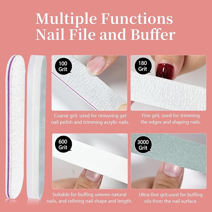 JODSONE Gel Nail Remover No Need Soaking or Wrapping for Quick And Easy Removal At Home with Cuticle Pusher and Nail File