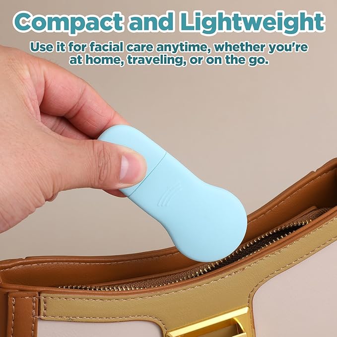 Face Scrubber Pore Cleaning Brush Face Mask Applicator Skin Care Tool for Men Women Deep Cleansing(Blue)