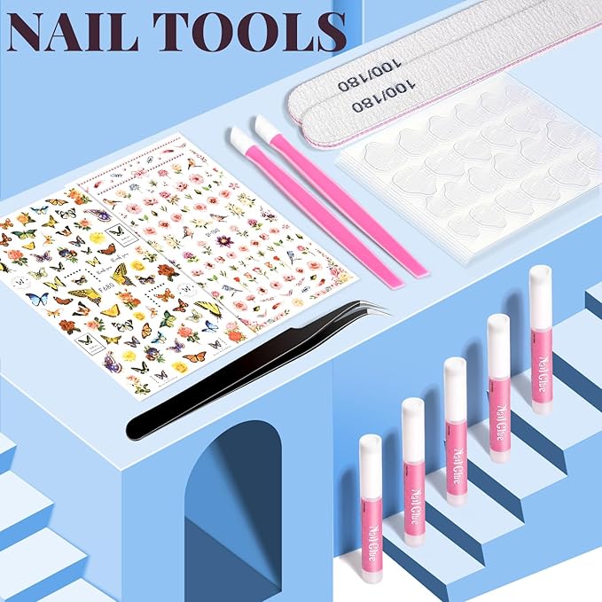 TsMADDTs Matte Press on Nails Coffin, Short Matte Fake Nails Almond 720PCS with Nail Adhesive Tabs, Files, Stickers, Tweezer, Glue for Nail Art DIY at Home