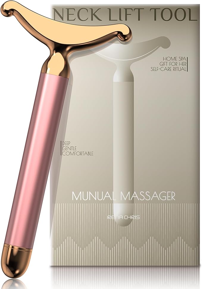 Face Massager Tool/Facial Massager Pro: Electric Lifting Device for Face & Neck - Anti-Aging Skin Firming, Reducing Wrinkles/Dark Circles - at-Home Facial Sculptor